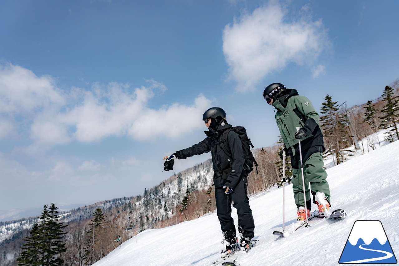 キロロリゾート｜[okaphoto]ことフォトグラファー・岡崎宜紀さんの撮影に密着。被写体となるのは...全日本スキー技術選ファイナリスト『原田侑駿 - Yuma Harada』(^^)/
